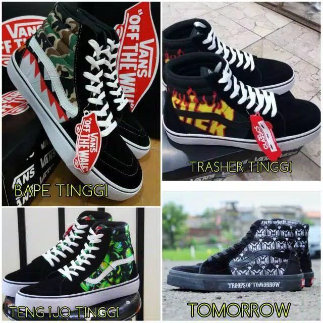 BAPE Giày Thể Thao Vans Sk8 Chính Hãng Thời Trang Cho Nam