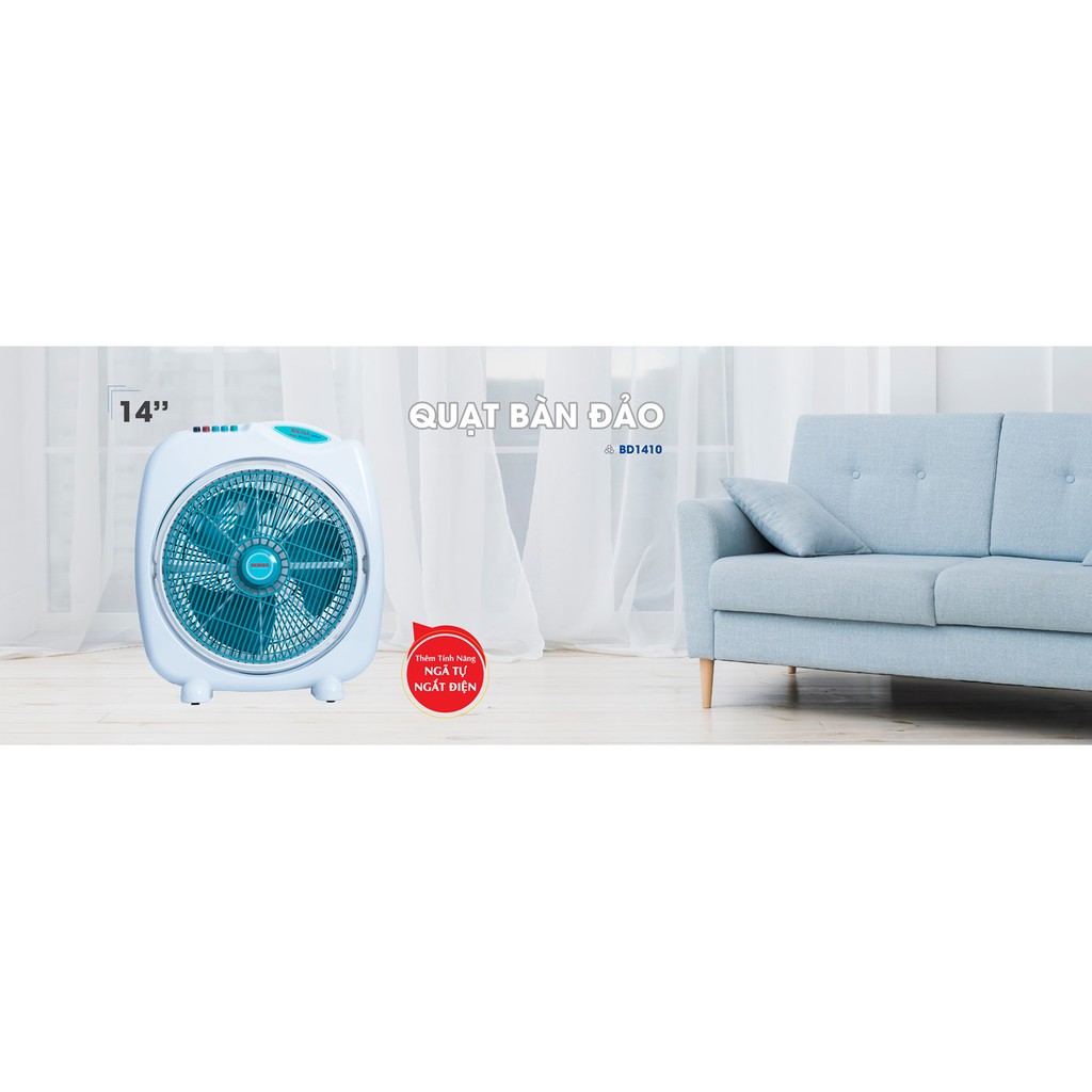 QUẠT HỘP SENKO LOẠI LỚN BD1410 CHUYỂN HƯỚNG ĐIỆN