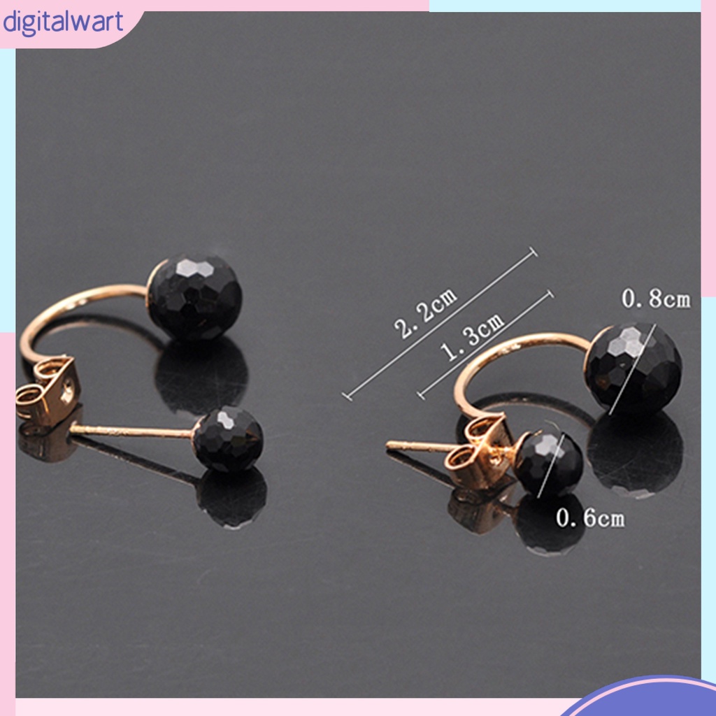 Cặp khuyên tai đính đá pha lê/ngọc trai nhân tạo sang trọng cá tính dành cho nữ