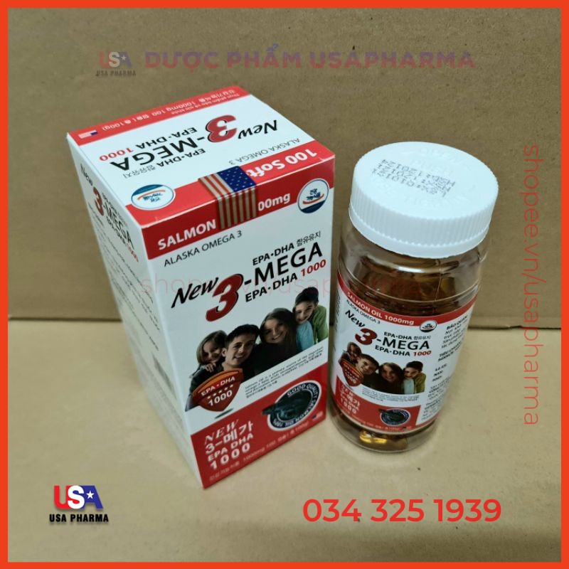Viên uống Alaska Omega 3 Bổ Não, Tăng Cường Thị Lực, Giảm Nguy Cơ Mắc Bệnh Tim Mạch - Hộp 100