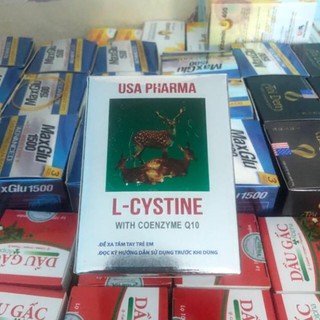 Trị rụng tóc nám tàn nhang L-CYSTINE with coenzme Q10 hộp 60 viên
