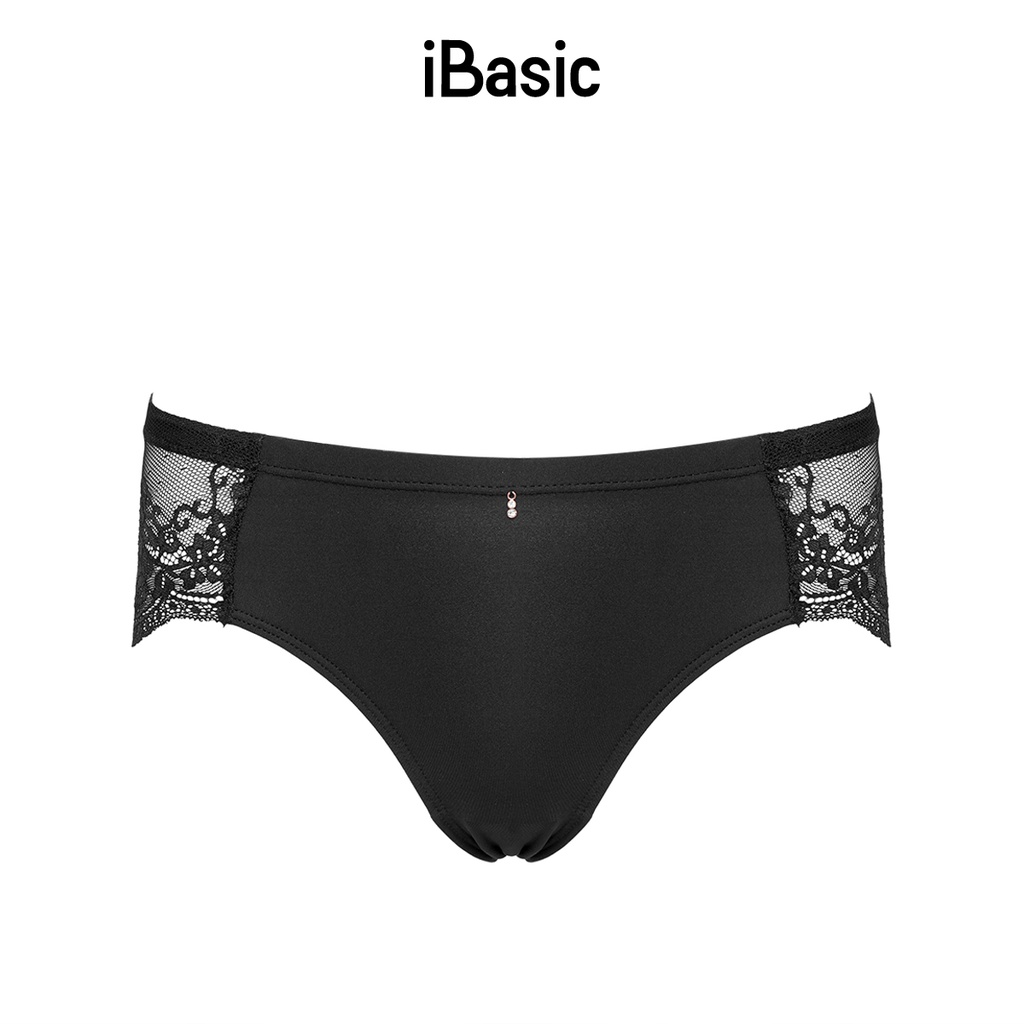 Quần lót nữ thun phối ren lưng cao Bikini iBasic PANW099