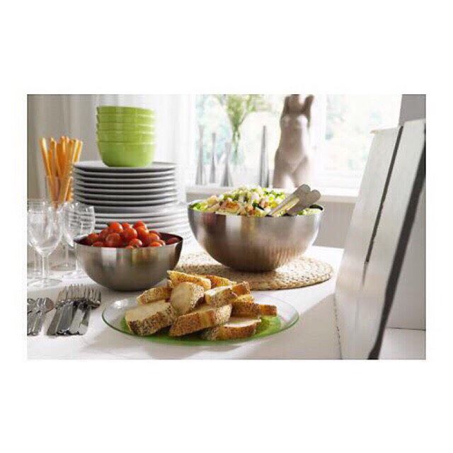 Bộ 2 tô trộn inox IKEA chính hãng