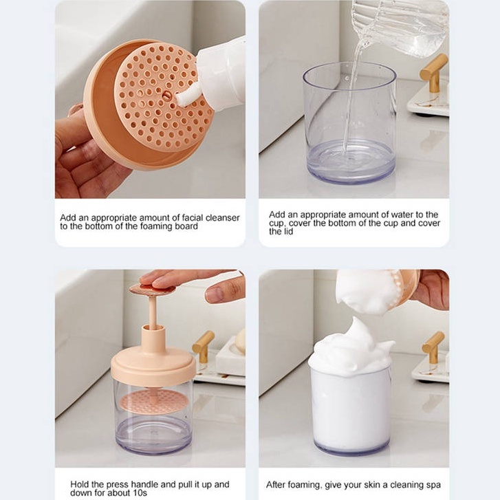 Máy Tạo Bọt Rửa Mặt Tự Động Dạng Nhấn Tiện Dụng