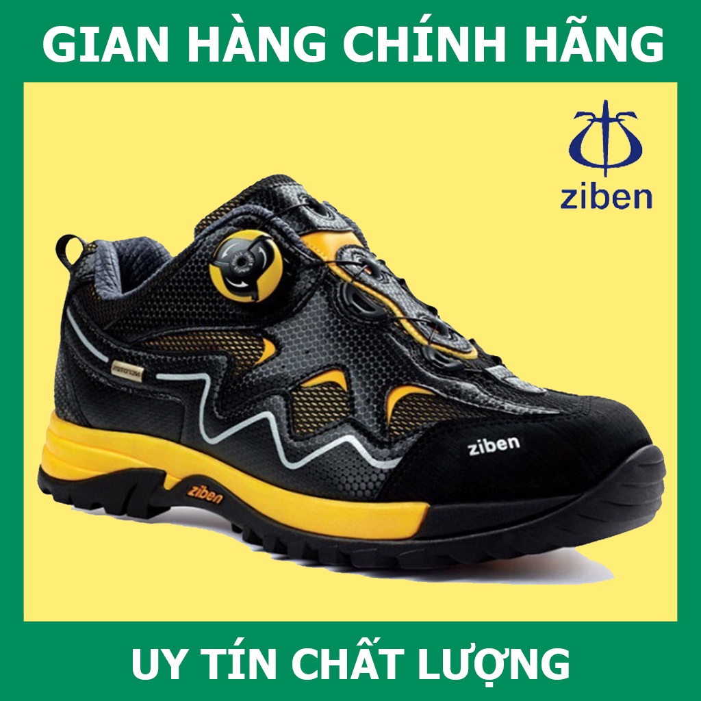 Giày Bảo Hộ Hàn Quốc Ziben 142 Chống Dập Ngón, Chất Vải Sợi Thoáng Khí, Đế Chống Đâm Xuyên