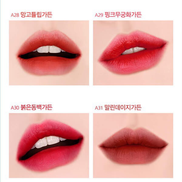 [CHINH HÃNG] Son kem lì Black Rouge Air Fit Velvet Tint - Bản A Ver 6 - A28, A29,A30,A31,A32 | BigBuy360 - bigbuy360.vn
