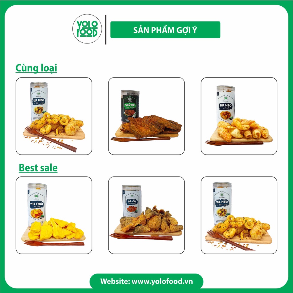 Da cá  trứng muối 220g YOLO FOOD đồ ăn vặt, ngon ,chất lượng ,đóng hộp atvstp ,da cá chiên giòn thơm lừng béo ngậy