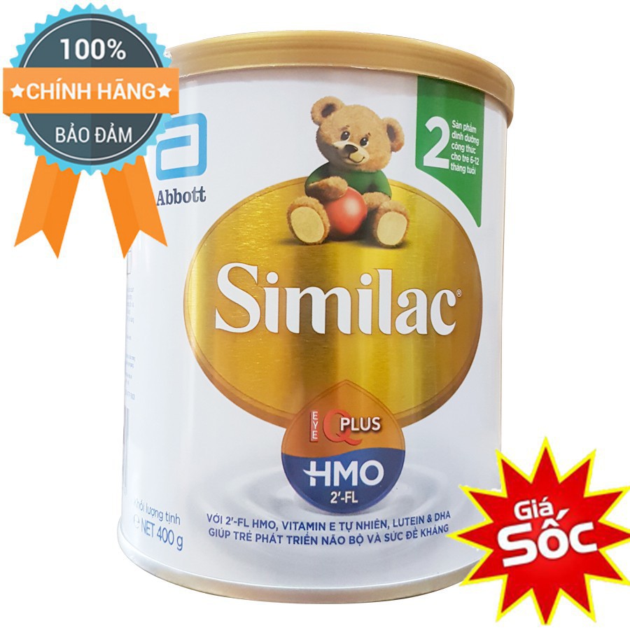 [LẺ GIÁ SỈ] Sữa Similac Số 2 400g IQ Plus HMO Mẫu Mới