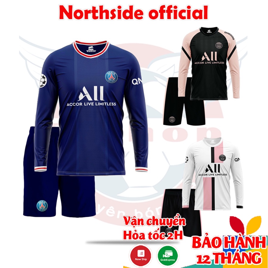 (Dài tay) Bộ quần áo bóng đá câu lạc bộ PSG 2022 - Mẫu Áo bóng dài tay CLB giải vô địch Pháp HÀNG MỚI VỀ