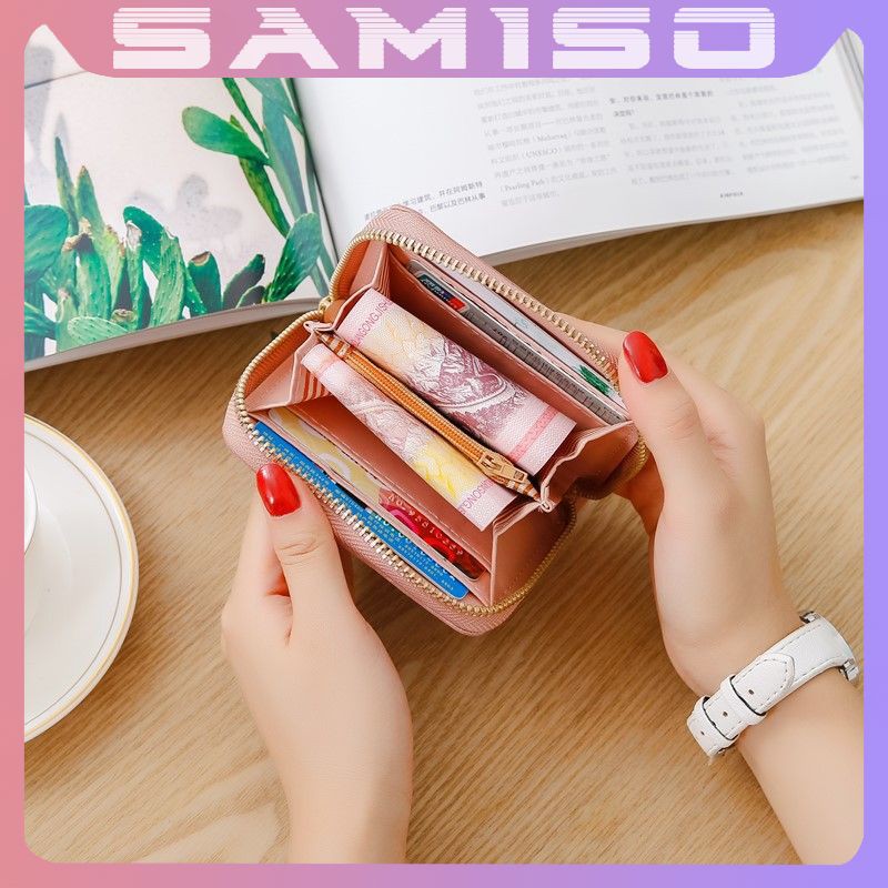 Ví nữ ngắn đẹp cầm tay mini nhỏ gọn bỏ túi nhiều ngăn dễ thương NG35 | BigBuy360 - bigbuy360.vn