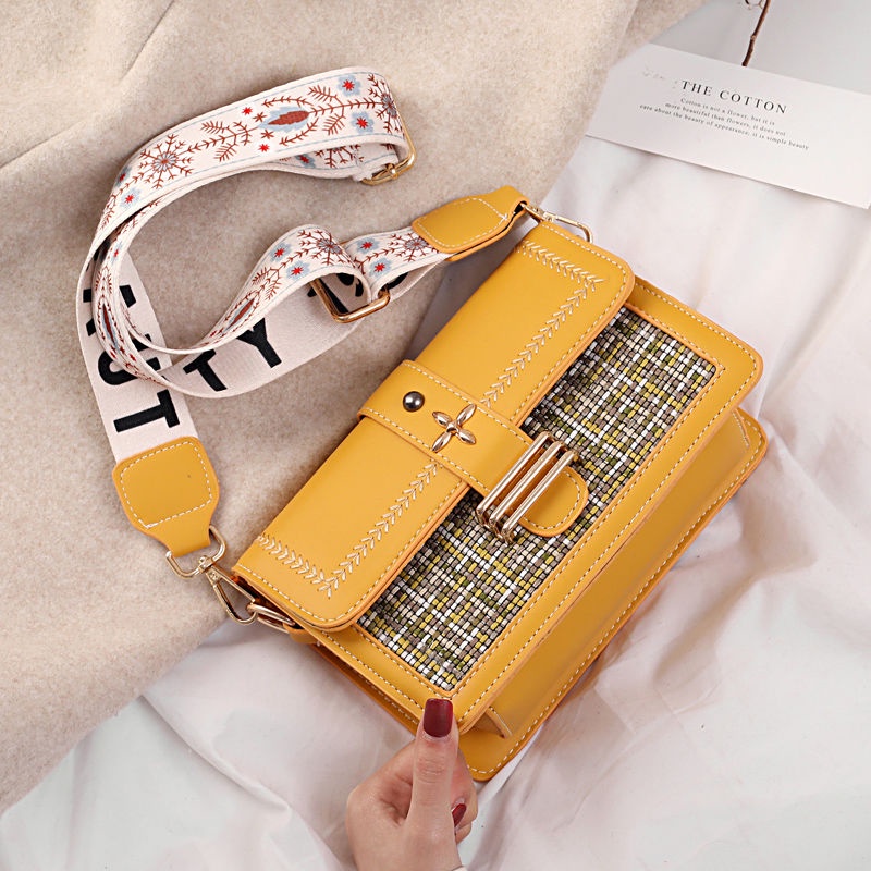 Túi Xách Đeo Vai Hình Vuông Cỡ Nhỏ Phong Cách Hàn Quốc Thời Trang Cho Nữ