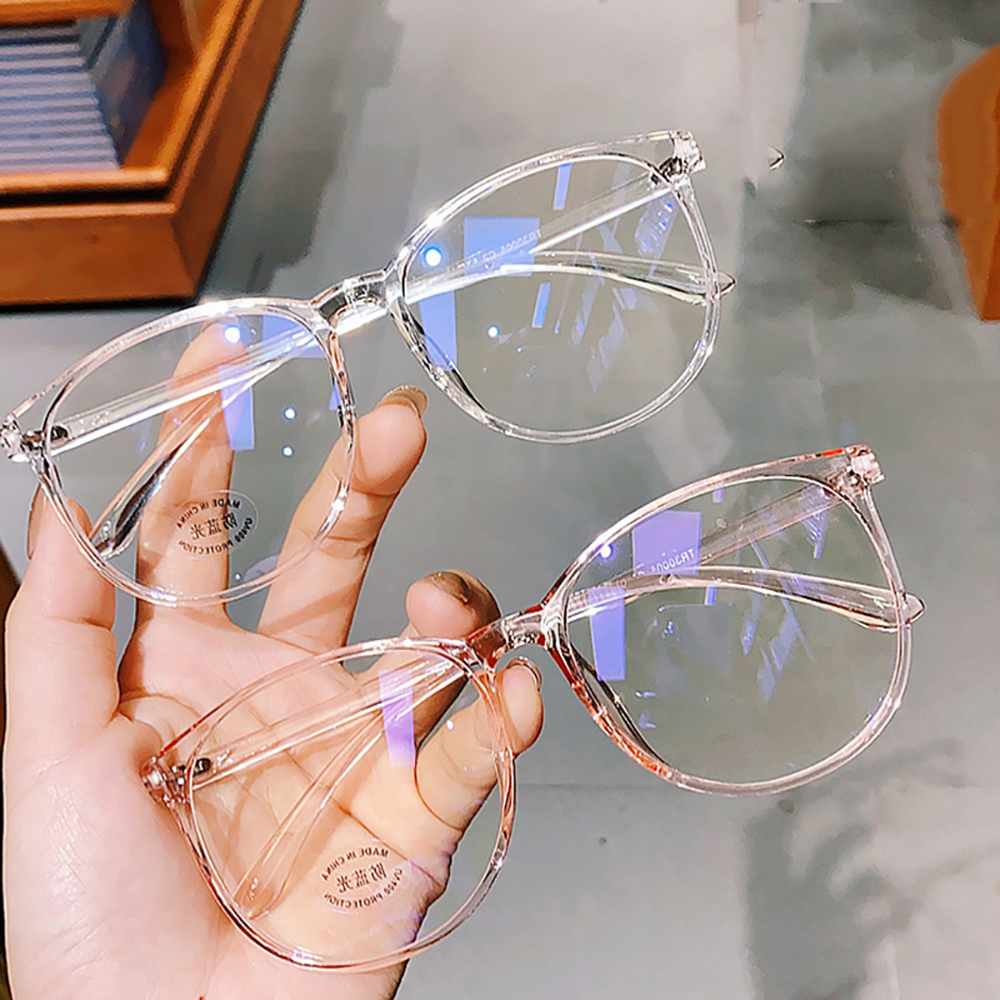 Mắt Kính Gọng Tròn Trong Suốt Thời Trang Hàn Quốc