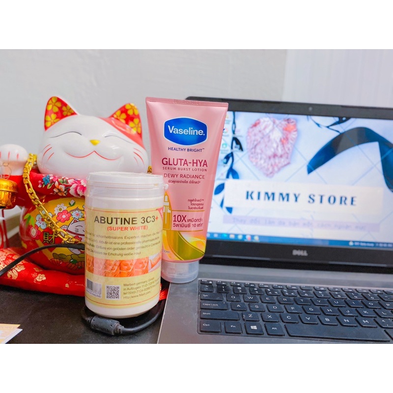 combo kem dưỡng bạch ngọc liên + Abutine 3c3 lớn 500g