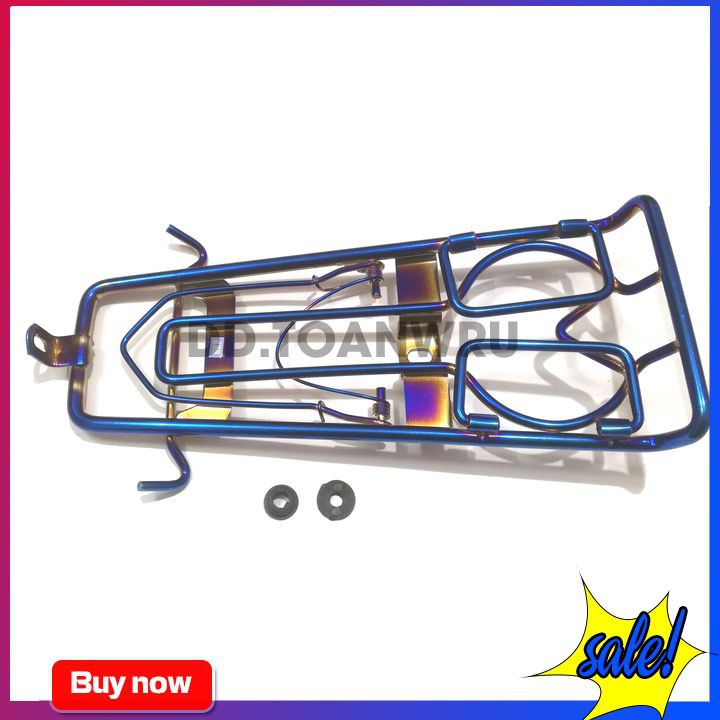 Baga giữa inox 10li đặc biệt gắn xe Exciter 150 -  Màu Titan