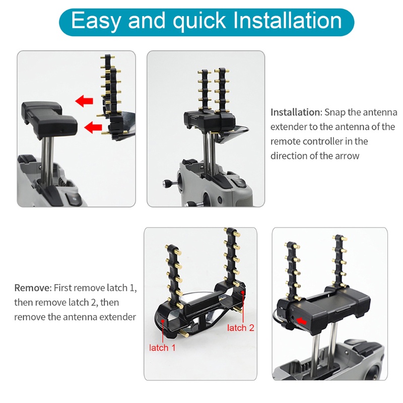 Ăng Ten Tăng Cường Tín Hiệu Utake Yagi Cho D-JI AIR 2 D-JI AIR 2S MINI 2