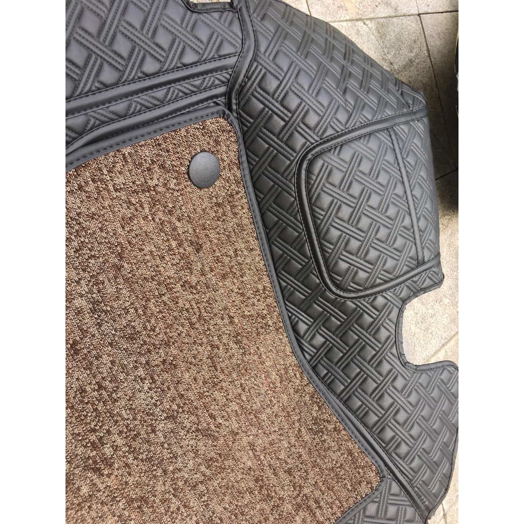 Thảm trải lót sàn ô tô 5D 6D Kia Carnival bản 7 chỗ da sịn giá xưởng, không mùi, chống nước 100%