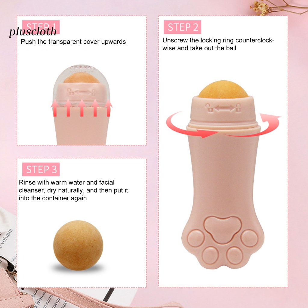 [Hàng mới về] Cây lăn mặt bằng đá núi lửa giảm mụn chống lão hóa chăm sóc da cao cấp