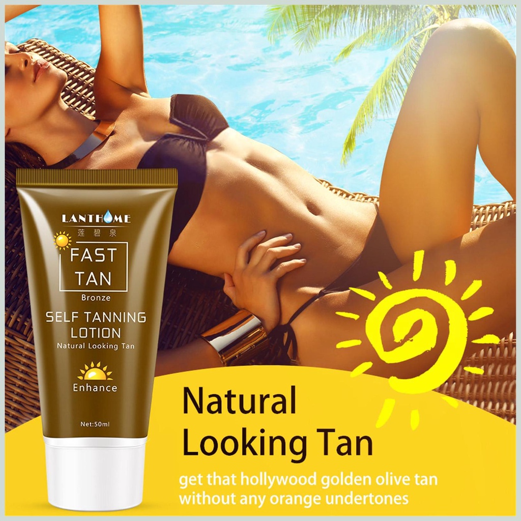 Kem Nhuộm Da Nâu Toàn Thân Tự Nhiên Không Gây Kích Ứng Da 50g