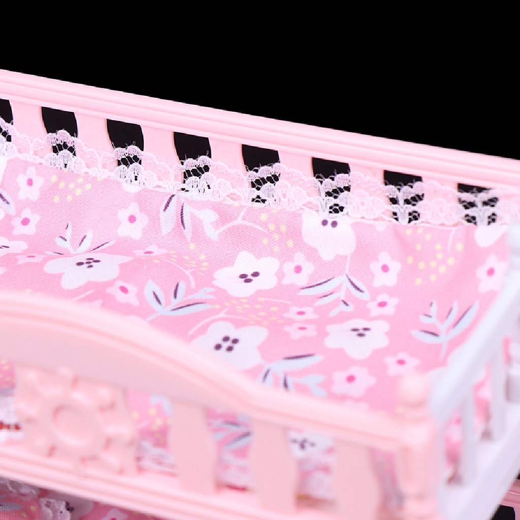 Giường Ngủ Đôi Phong Cách Công Chúa Châu Âu Trang Trí Nhà Búp Bê