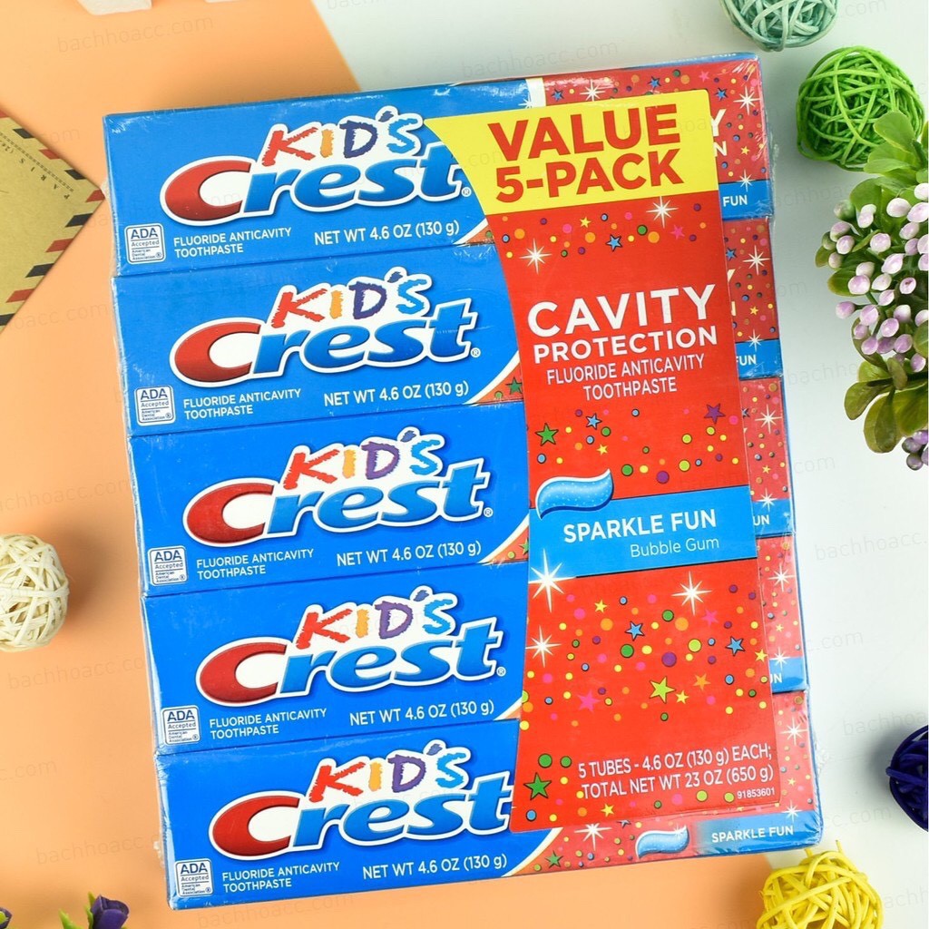 Kem đánh răng Kid's Crest Cavity Protection cho bé trên 2 tuổi - Mỹ - 130g