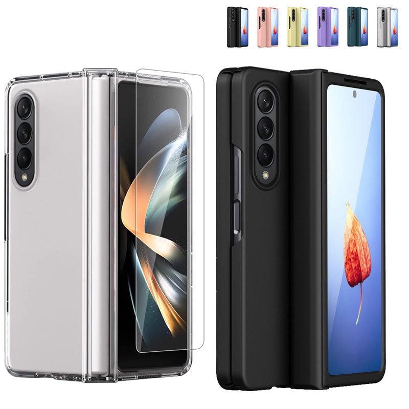 Ốp lưng Samsung Galaxy Z Fold 4 5G ốp điện thoại ZFold 3 ốp ZFold 2 case W21 F9160 W22 F9260 W23 F9360 casing Folder 2 Bản lề bảo vệ rõ ràng nhà ở