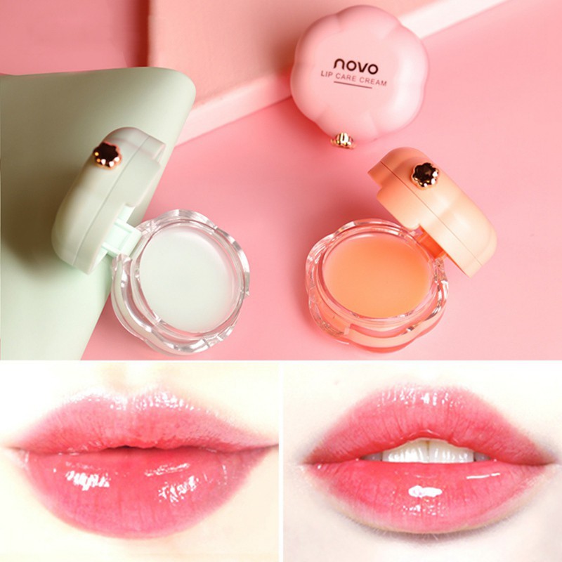 [Hàng mới về] Mặt nạ ngủ môi dưỡng ẩm giúp làm mịn vết nhăn trên môi 3 kiểu tùy chọn hiệu NOVO kèm cọ | BigBuy360 - bigbuy360.vn