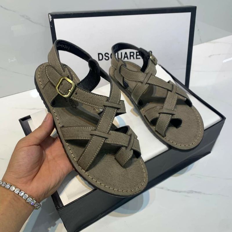 Dép SADAN Nam Quai Hậu - Da Bò Khâu Đế CHắc Chắn