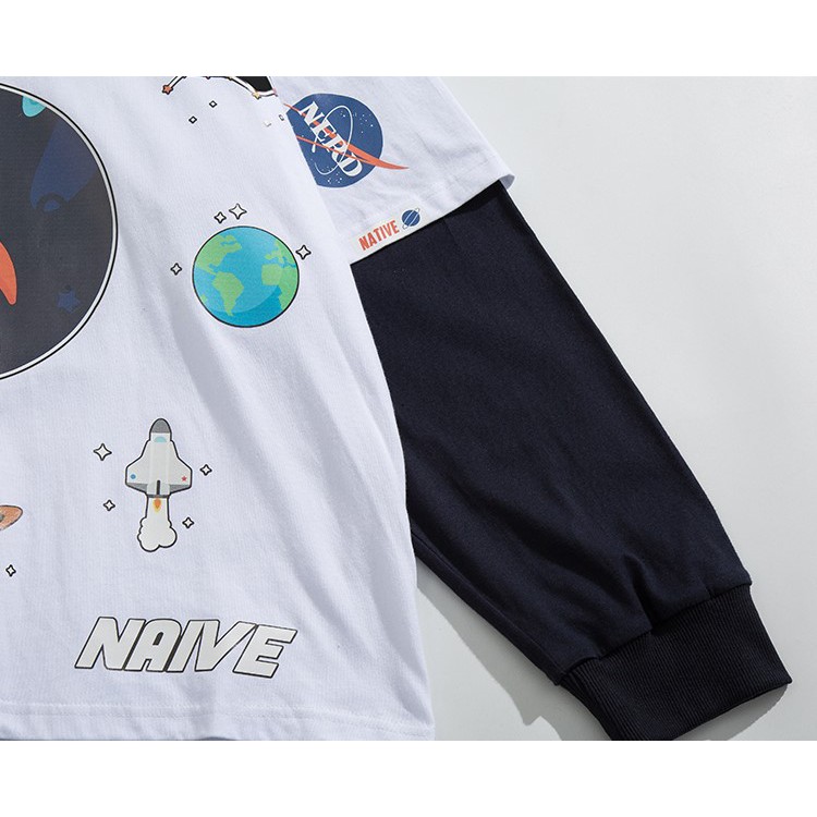 Áo Hoodies Họa Tiết Funky Space Không Gian phi Hành Gia Nelly