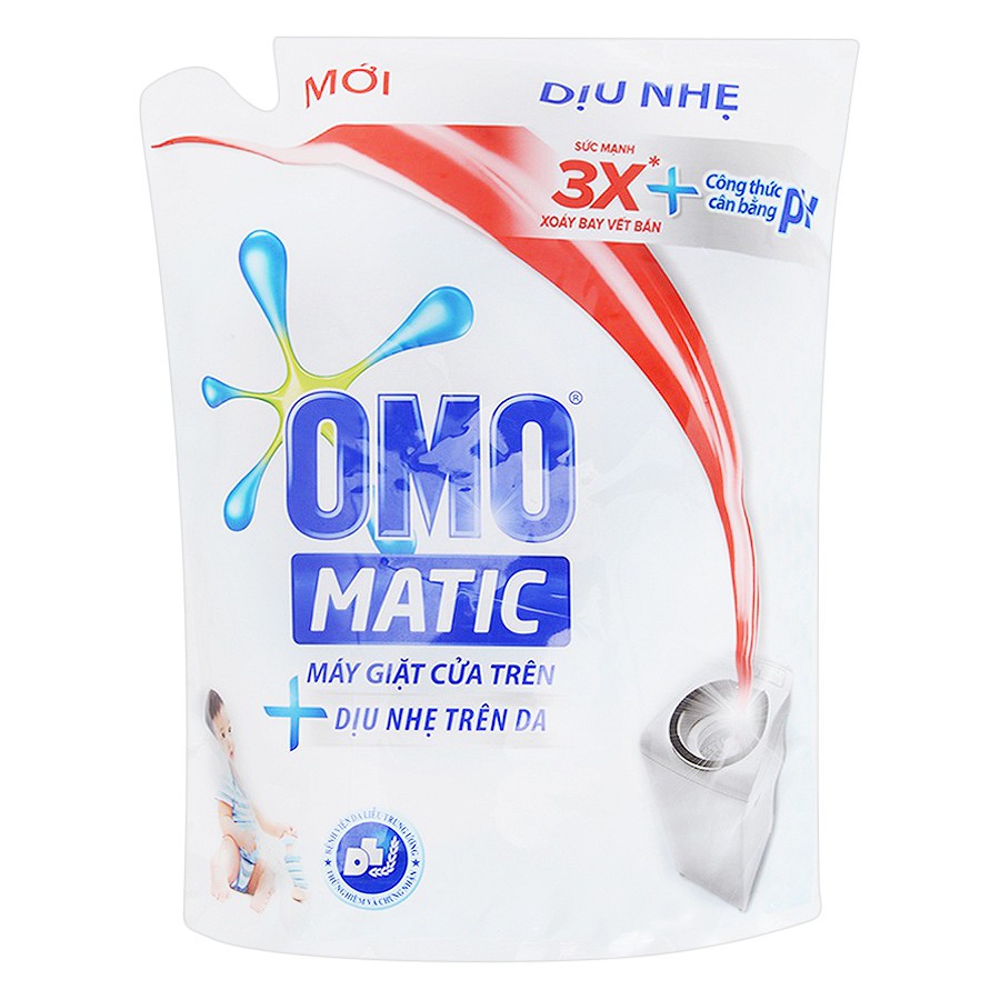 Bộ 2 Nước giặt Omo Dịu nhé cho da em bé TRẮNG 2kg túi TẶNG 20 móc áo em bé