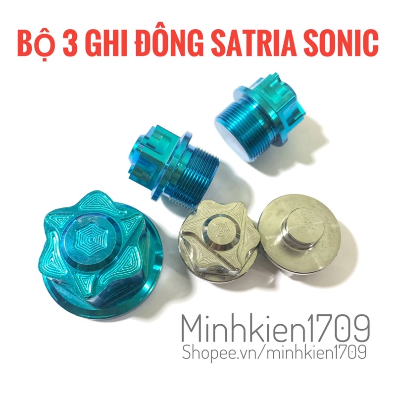 (GR5 XỊN) Ốc titan ghi đông Raider Satria Sonic 150