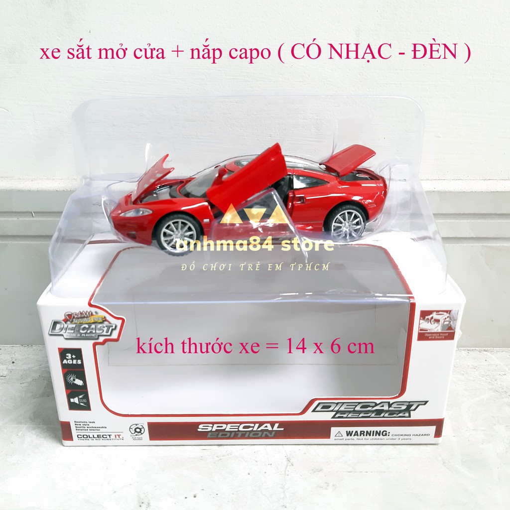 Đồ chơi Mô Hình Xe Sắt 01 chiếc tỉ lệ 1:32 - mô hình Xe sắt mở cửa, có pin nhạc, chạy trớn - anhma84 store