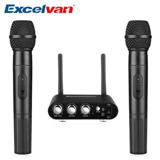 Mic Karaoke Không Dây Excelvan K38 (Mic Đôi)