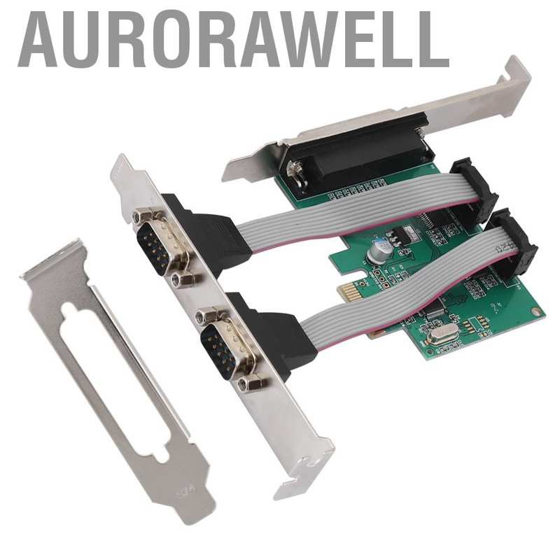 Aurorawell CH382L PCI-E to 2 Serial +1 Parallel Port d Desktop PCI Expansion Card GS