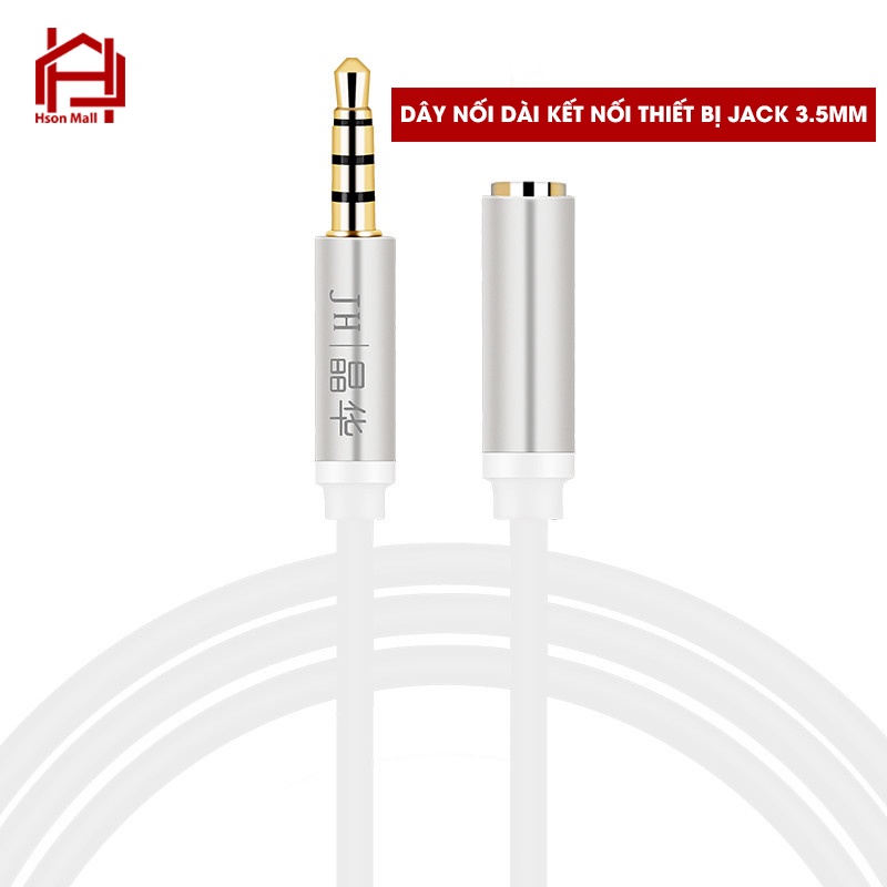 Dây kết nối, chuyển đổi 2 đầu thiết bị VIDEO/AUDIO HSON, dây dài 1.5M nhiều màu sắc