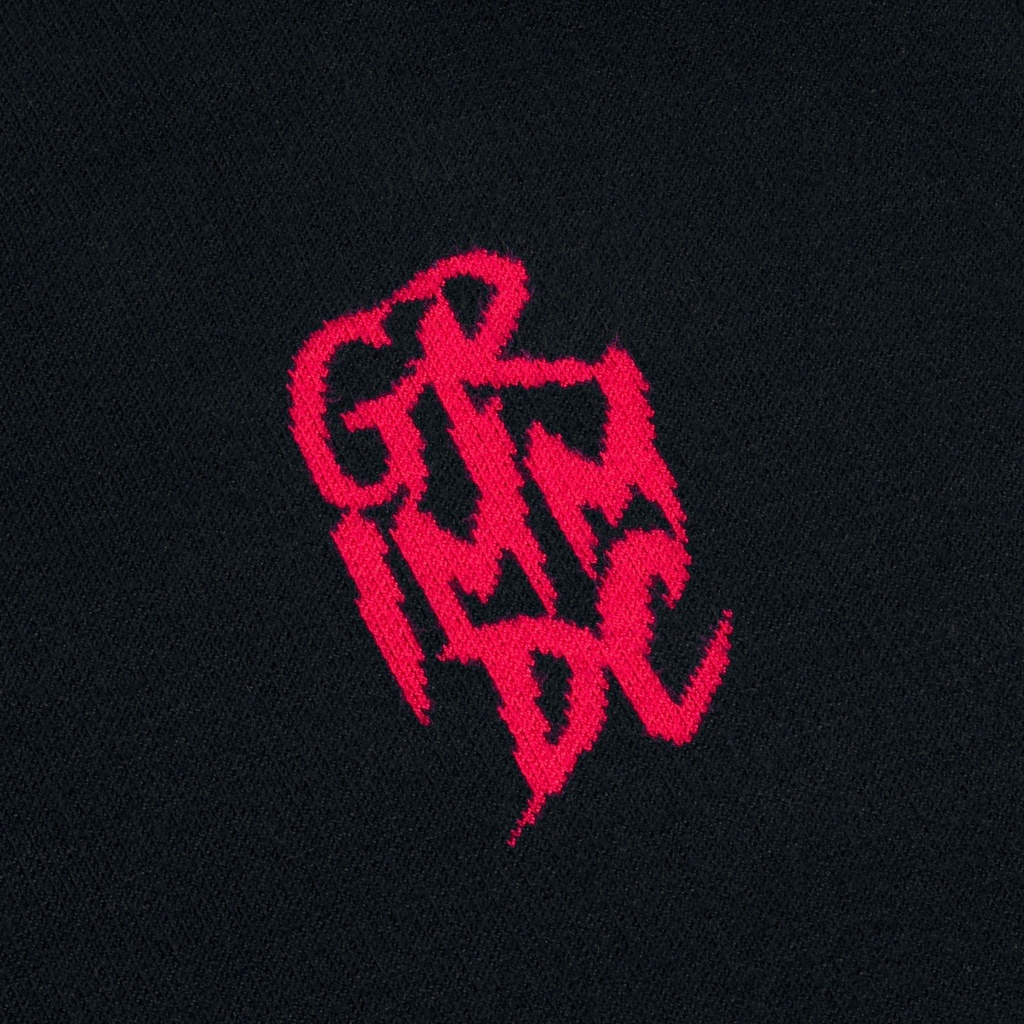 Grimm DC Áo Sweater Xoá Đói Giảm Nghèo // Đen Đỏ