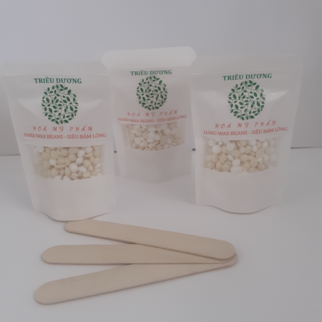 Sáp wax cao cấp siêu bám lông bịch nhỏ 50gr Triêu Dương (Tặng kèm que lấy sáp + 1 viên nén mặt nạ giấy)