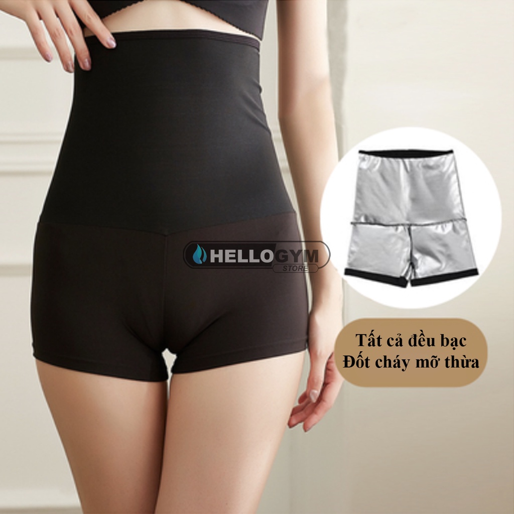 [ Tráng Full Bạc ]Quần Sinh Nhiệt Giảm Mỡ Bụng Đùi, Tăng Cường Đổ Mồ Hôi, Hỗ Trợ Giảm Cân An Toàn Nhanh Chóng.(Cỡ Ngắn)n