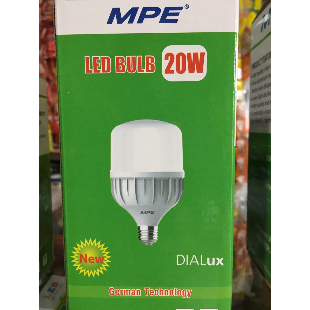 Đèn led buld MPE 20W, 30W, 40W ánh sáng trắng