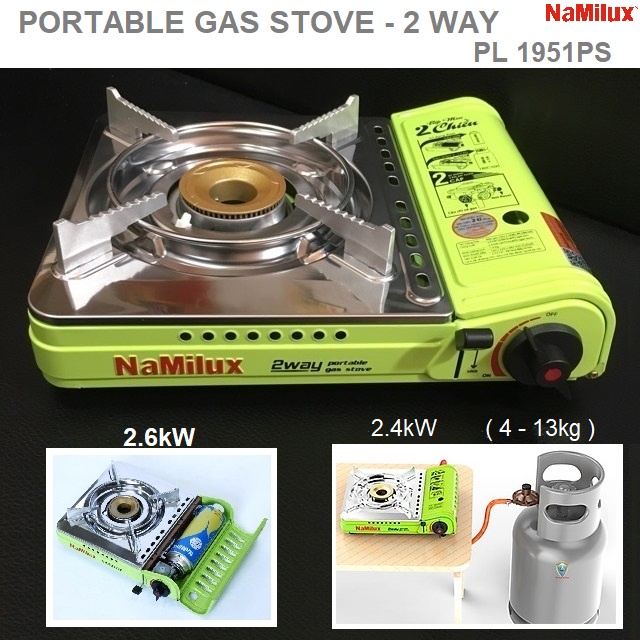 Bếp gas mini đa năng van 2 chiều Namilux PL1951PS