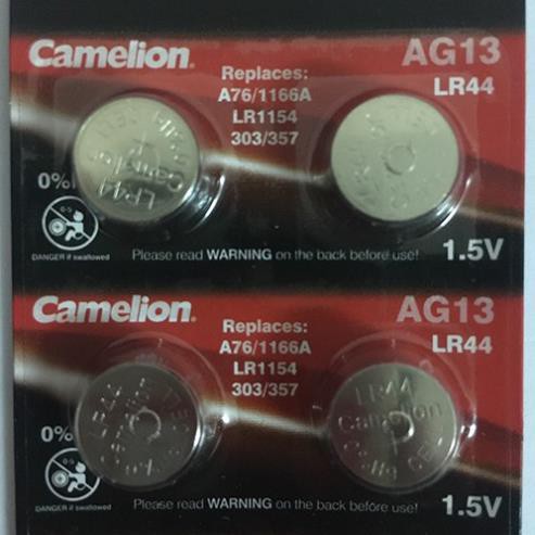 Vỉ 10 viên AG13 | A76 | LR44 Camelion thay máy tính Casio