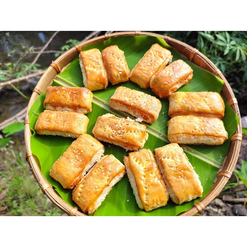 Bánh xếp nhân dừa nướng bơ sữa Hộp 14 bánh