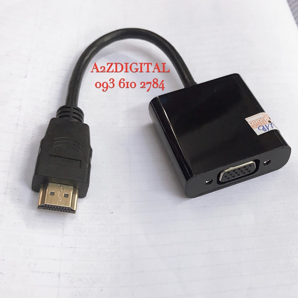 CÁP CHUYỂN TỪ HDMI SANG VGA ADAPTER HIỆU KING-MASTER KY-H121B - BẢO HÀNH 06 THÁNG