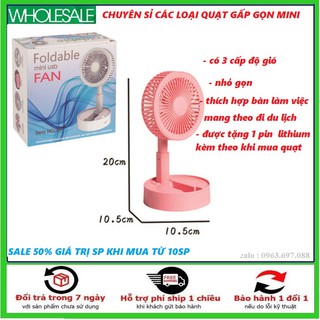 [SIÊU PHẨM-FREESHIP] Quạt Mini Cầm Tay 3 Tốc Độ Gió Gấp Gọn A9 Tiện Dụng - TẶNG KÈM Pin Và Cáp Sạc USB