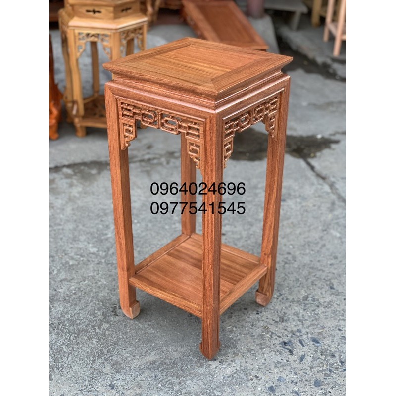 Đôn vuông mặt 30 cao 40,50,60,70,80 gỗ hương đá nhiều màu