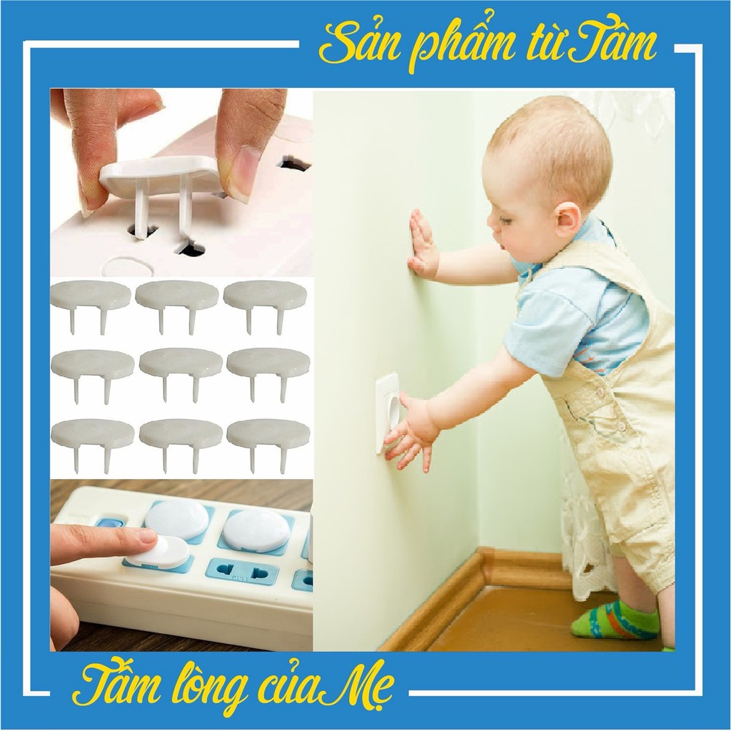 Combo 10 Nút Bịt Ổ Điện An Toàn Cho Bé