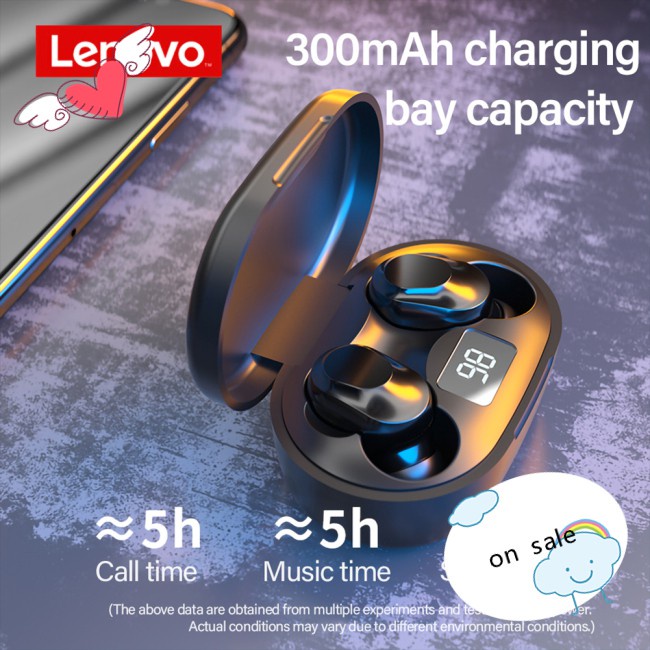 Headphones Noise Reduction Waterproof Earbuds With Xt91 Tws Earphones Music Wireless Bluetooth Lenovo