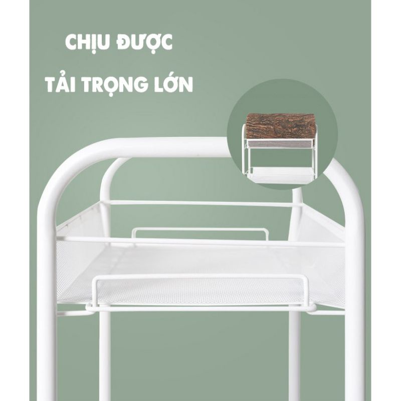 Kệ đa năng spa 3 tầng sắt có bánh xe chuyên đựng đồ spa + đồ dùng gia đình