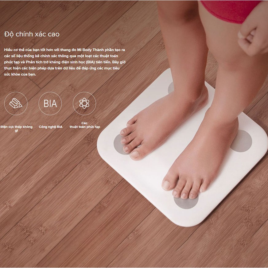 Cân Xiaomi Body Fat Scale 2 Universal Cân điện tử thông minh Xiaomi - Hàng Chính Hãng