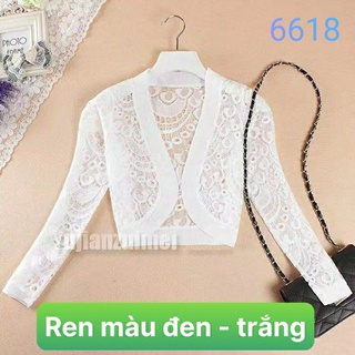 Áo Khoác Len Ren Form Lửng Tay Dài