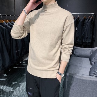 (Sẵn) Áo len nửa cổ nam dày dặn